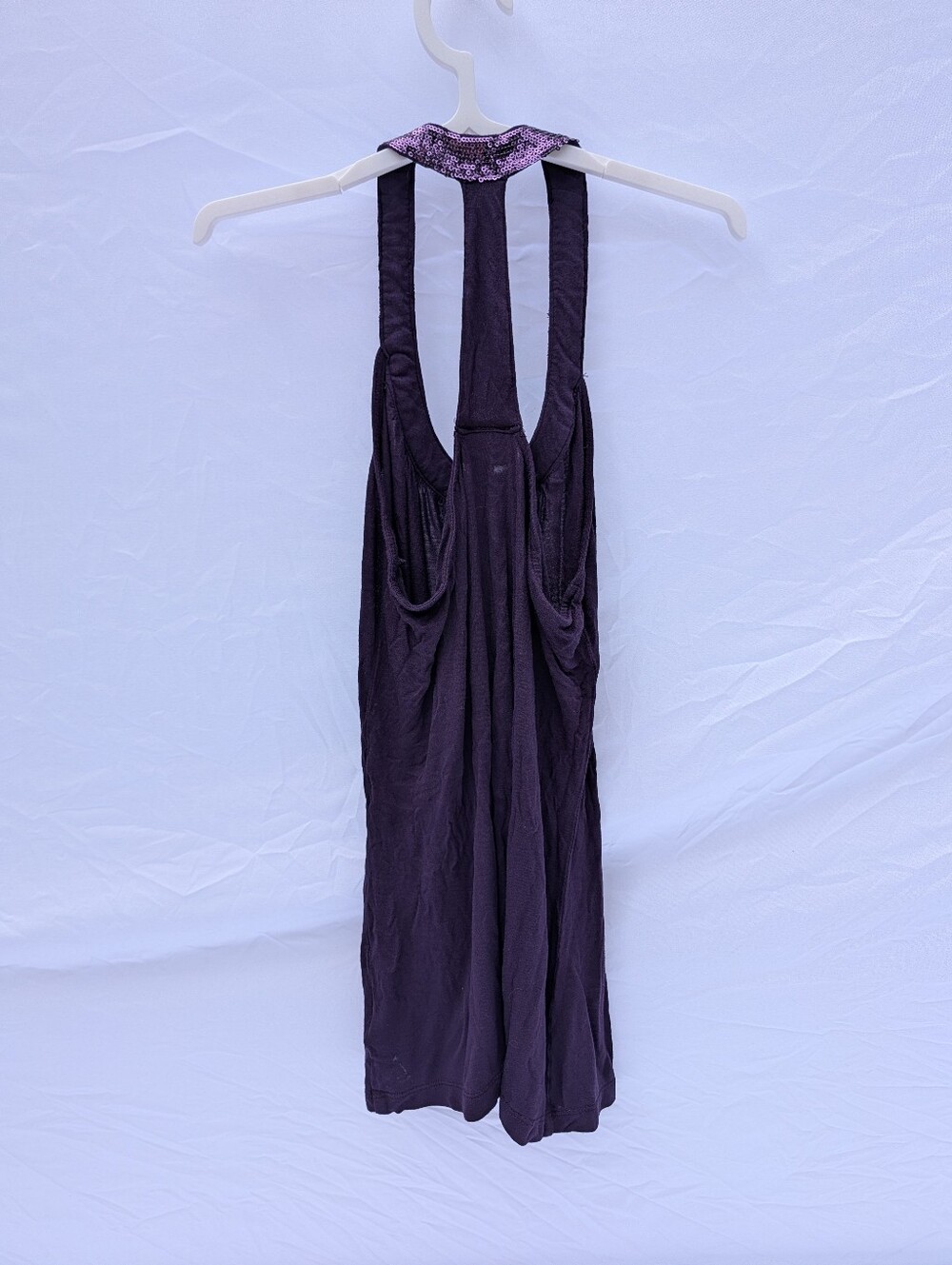 Y2K Mossimo Sequins Purple Tank Top - Picture 6 of 8
